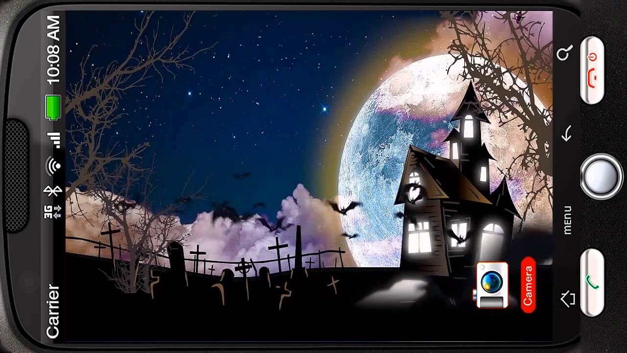Haunted Cemetery Spooky Moon Deluxe HD Edition 3D Live Wallpaper for ...