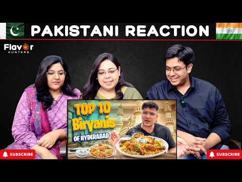 Pakistanis React to Top 10 Must Visit Biryanis of Hyderabad 🤤 !! 🇮🇳🇵🇰