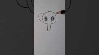 draw cute elephant