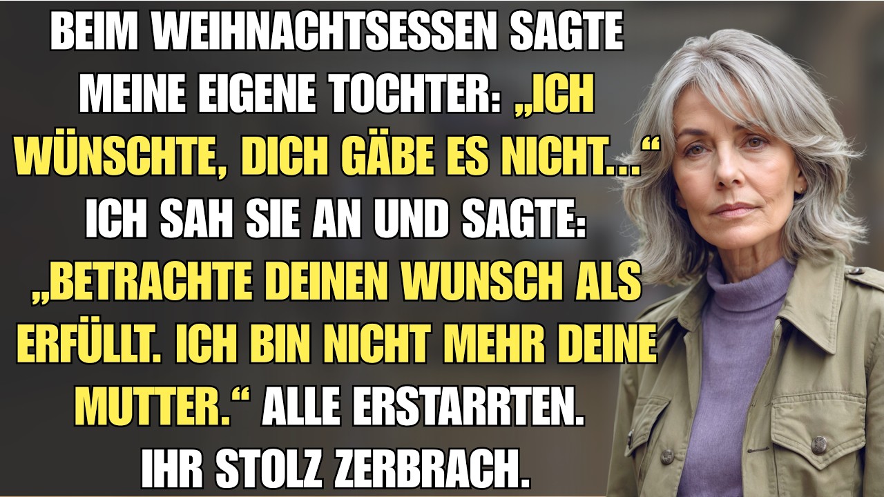 Der Moment, in dem meine Tochter mir bei ihrer eigenen Weihnachtsfeier ins Gesicht sagte: „Manchmal wünschte ich, ich hätte dich gar nicht“, war der Augenblick, in dem ich endlich aufwachte. Ich...