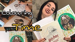 Harry Potter COLOURING TIME - Chat and Timelapse