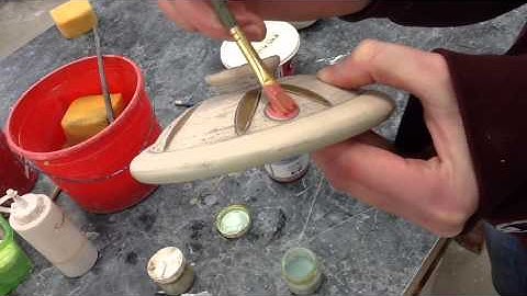 Glazing ceramics: inlay, underglaze, clear, and wax resist