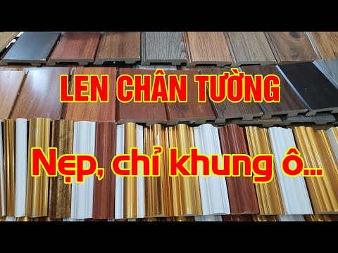 Video Len chân tường nhựa | Chỉ nhựa khung ô | phào nẹp - youtube