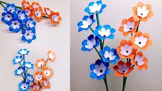 How to Make Beautiful Paper Stick Flower | Handcraft for Home | Jarine's Crafty Creation