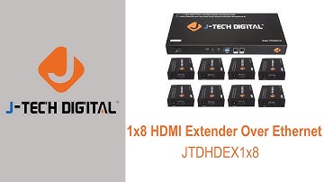 ProAV 1X8 HDMI Extender Over Ethernet Cable (Model: JTDHDEX1x8)