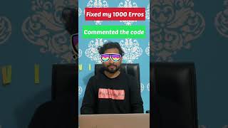 🤩Developer Fixed code😰 #shorts #officememes #developermemes