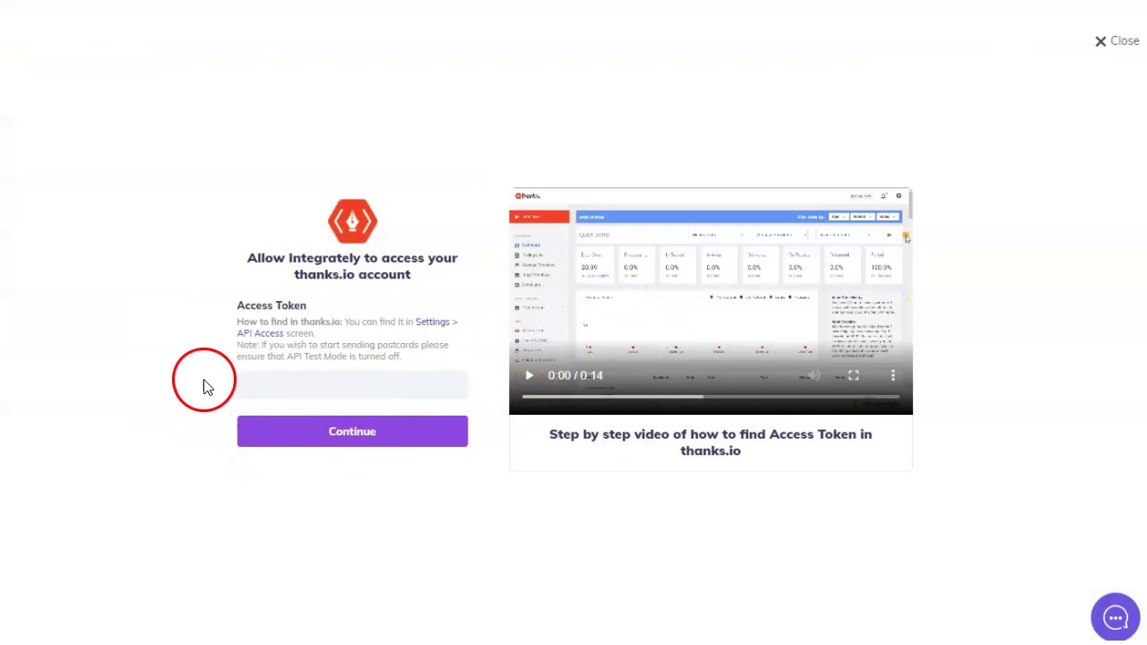 Thanks.io's Integrately Integration