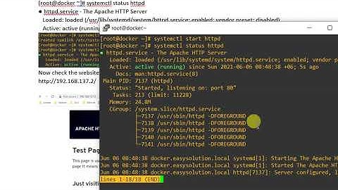 Docker Managment   Install webserver,firewall configuration in CentOS Stream 8