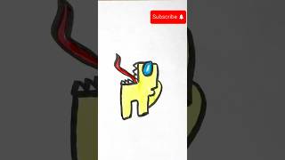 Scary Among Us Drawing  #amongus #scary #horror #amongusart #creepy #drawing #viral #shorts #art