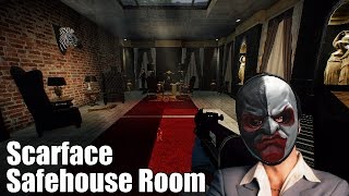 Inside The Scarface Room of The Safehouse