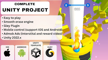 Unity complete game for Android and IOS - Stack Ball: Color Smash Tower