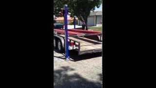 How to move a four post car lift the easy way