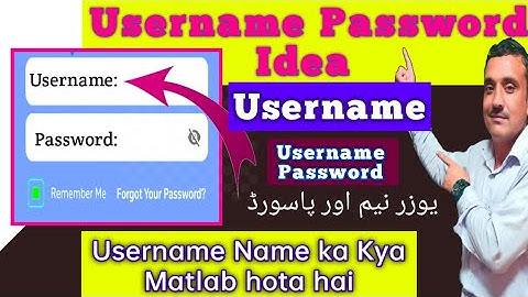 Username Password // What is Username / How to create a Username. How to create a username password