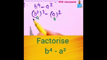 factorise:  b⁴-a²