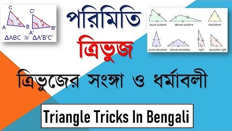 ত্রিভুজ ||পরিমিতি।|Triangle tricks in Bengali ||PSC Clerkship/Miscellaneous/ Railway NTPC/ Gr-D/SSC