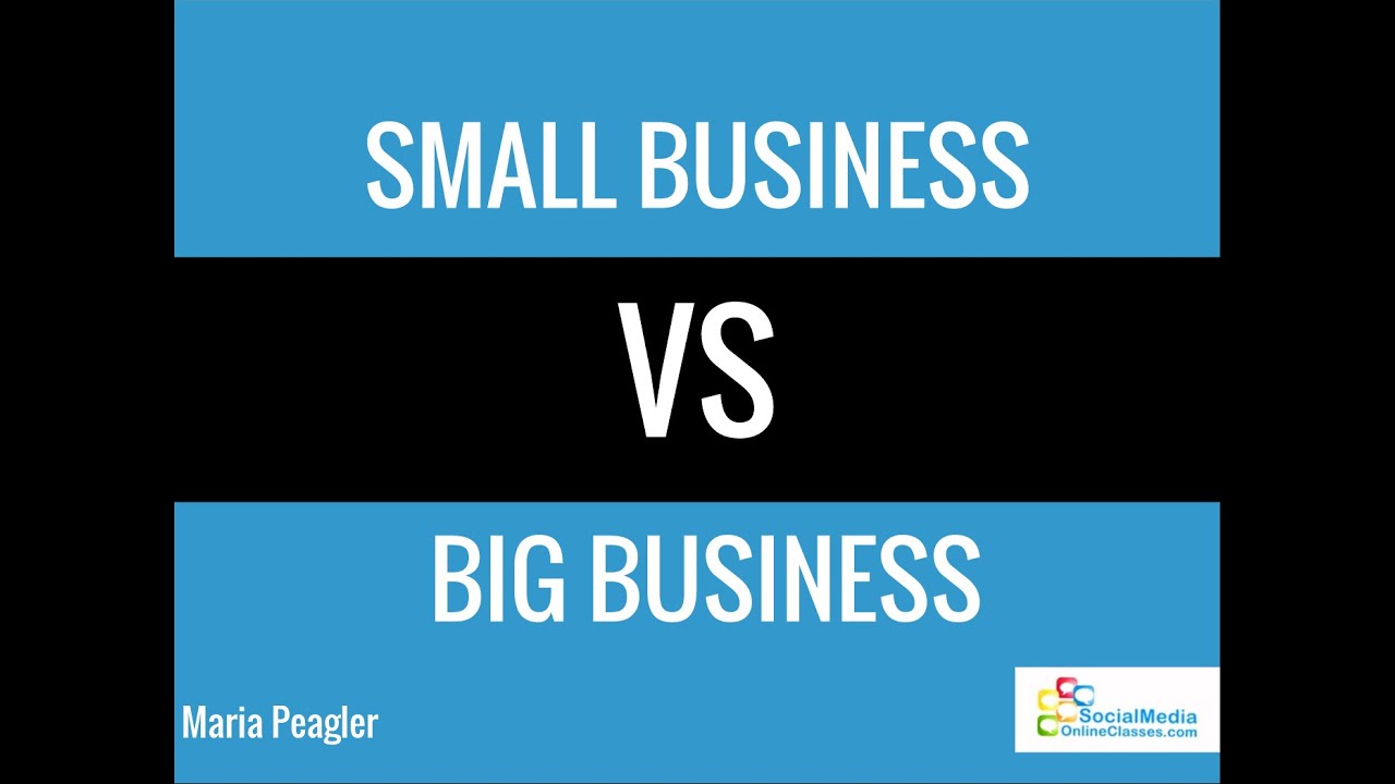 difference between small and large business