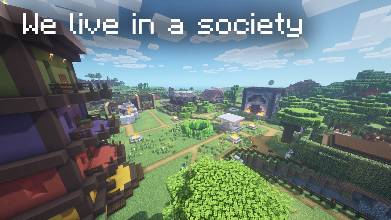 We live in a Minecraft Society [Arjay07 SMP livestream] - YouTube