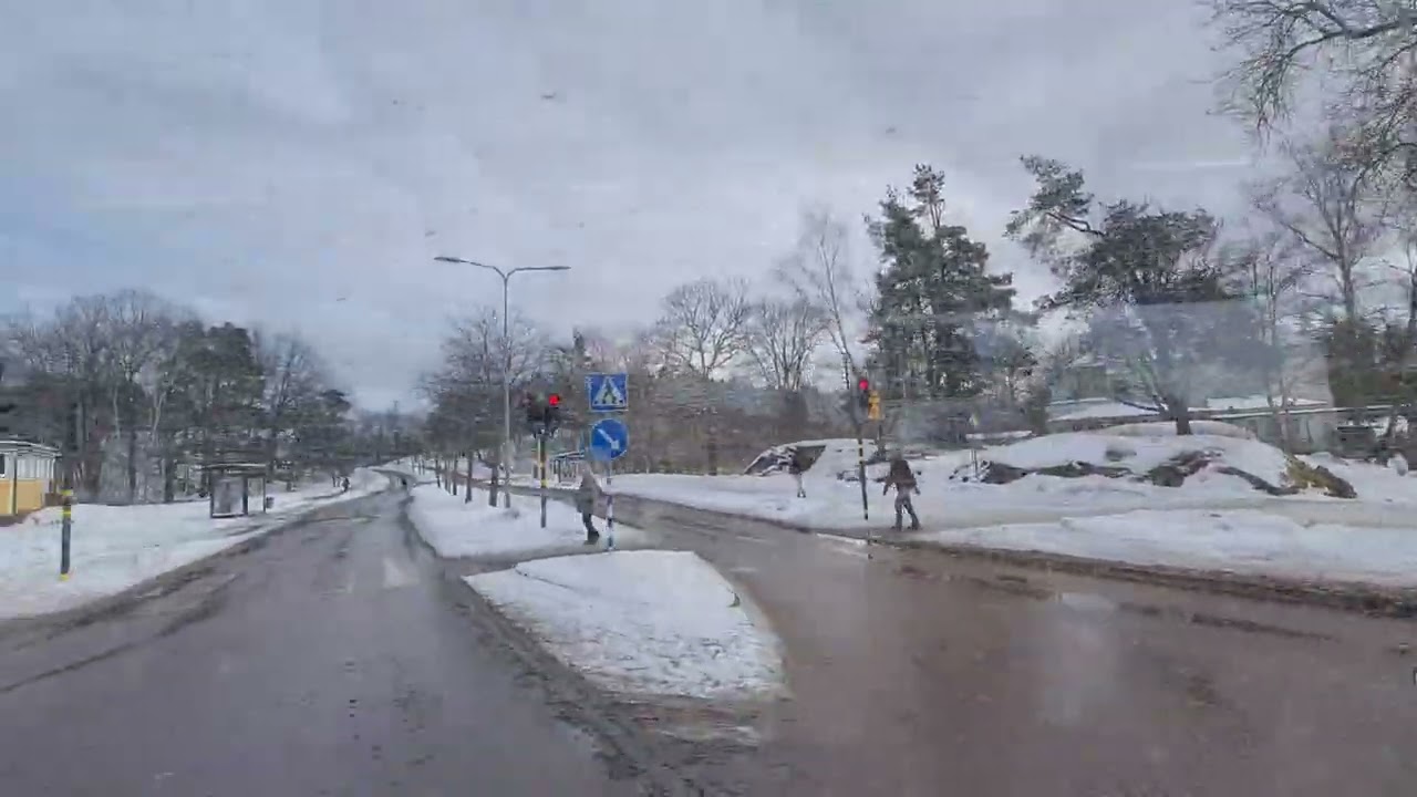 Winter এর শেষ দিকে সুইডেন দেখতে কেমন। 