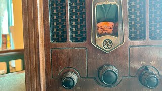 WCRB Classical Lowell Boston, Classical Public Radio, As Heard On GE Model 7-4100J Cathedral Radio