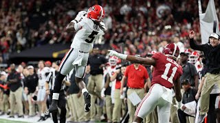 Kelee Ringo’s Pick 6 vs Alabama (WSB/UGA Radio Call)