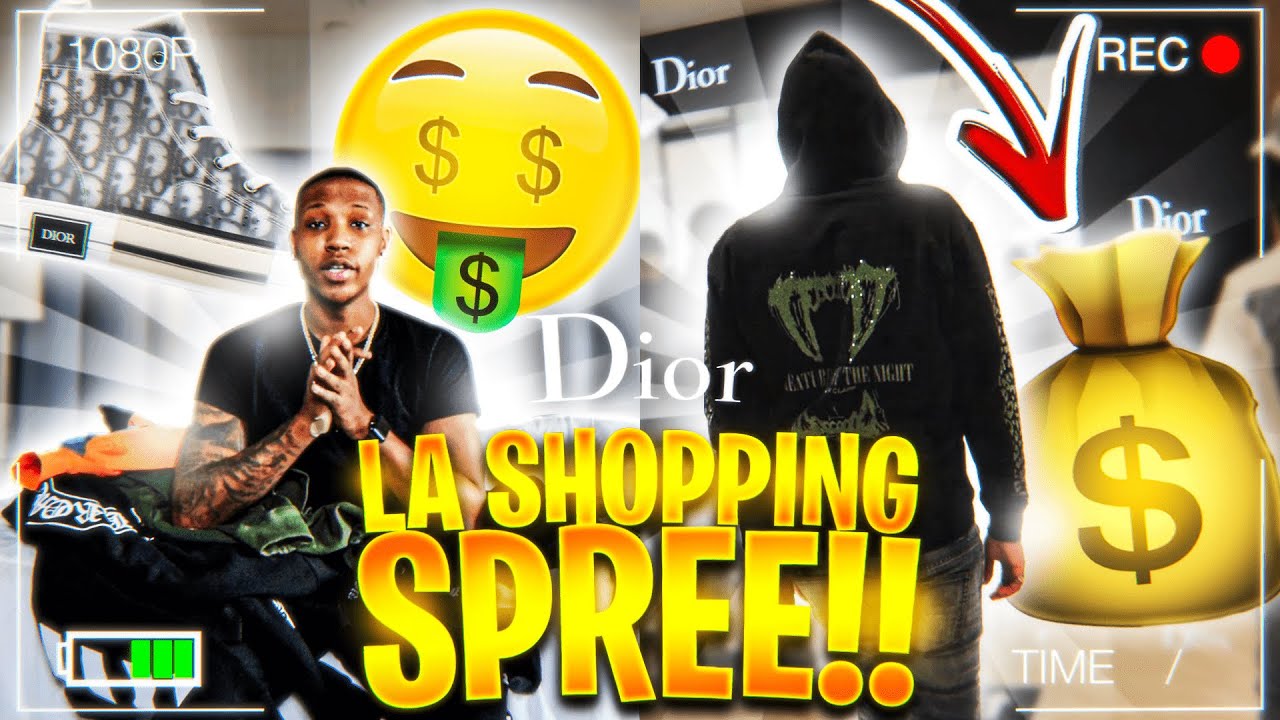 I WENT ON A $10,000 SHOPPING SPREE IN LA!!! LA VLOG!! #1
