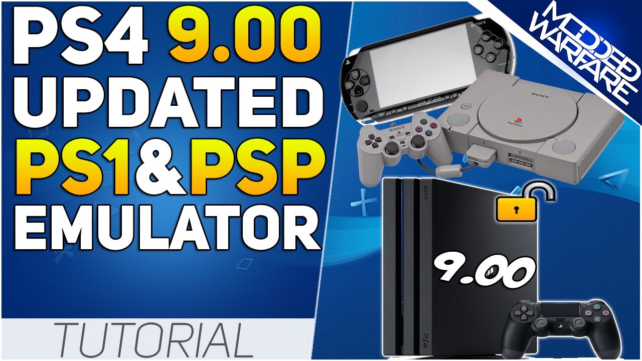 How to use PS1 & PSP emulators on a 9.00 PS4 - YouTube