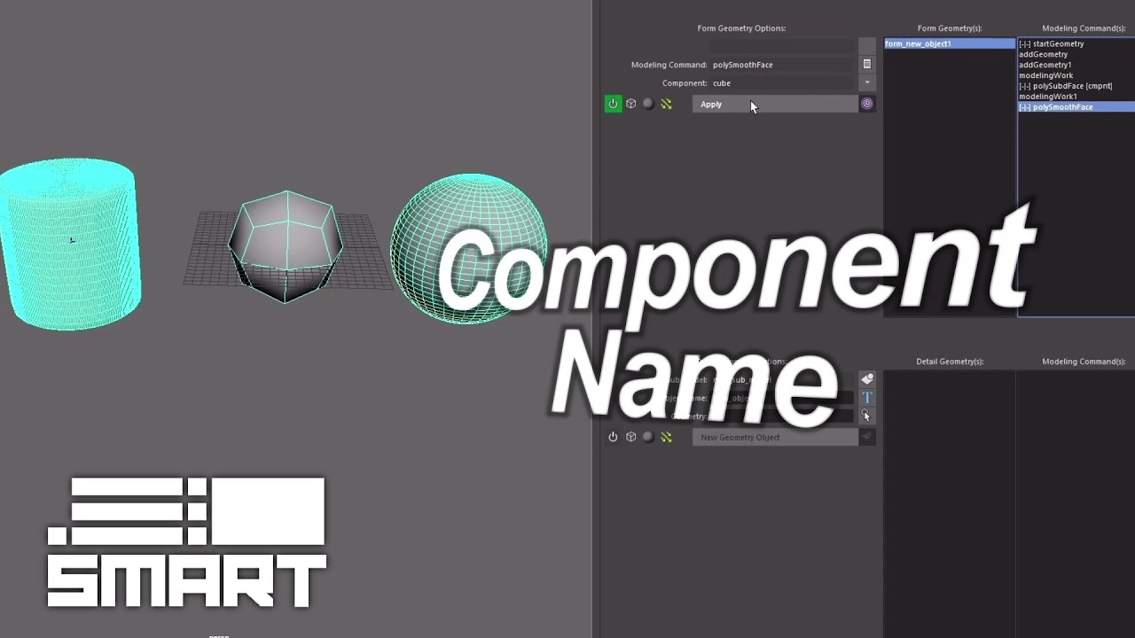 Smart Model Editor Feature: Component Name - YouTube