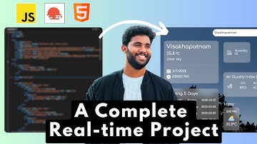 🔥 Build a LIVE Weather App with JavaScript & OpenWeather API | Resume-Worthy Project 🚀 | In Telugu