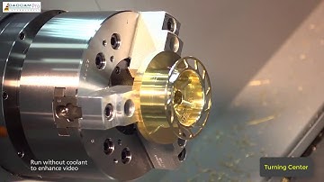 Amazing CNC Working Process. Milling and Turning Center
