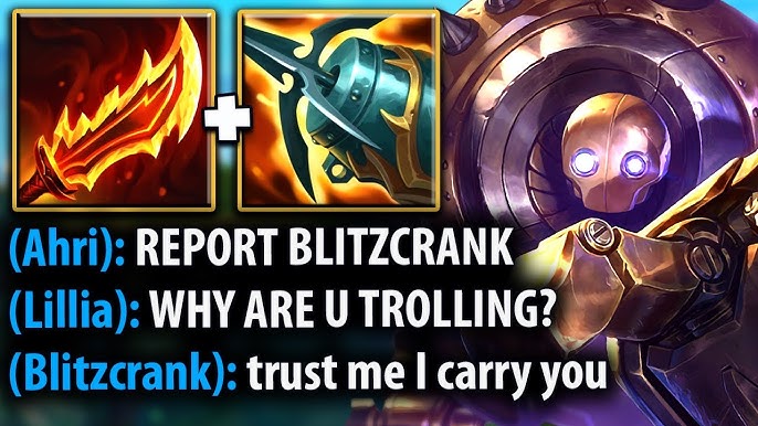 WTF?! BLITZCRANK WITH 6 ATTACK SPEED ITEMS CAN 1V1 ANYONE (THIS IS  HILARIOUS) 