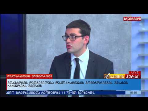 მთავრობის დადგენილება დეკლარაციების მონიტორინგის შესახებ ხარვეზებს შეიცავს