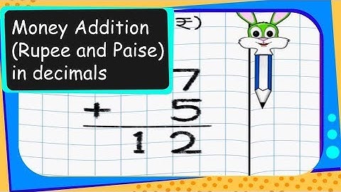 Maths - Money Addition in decimals - English