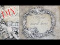 Decoupage Shabby Chic Vintage Old Mini Wall Decor DIY ♡