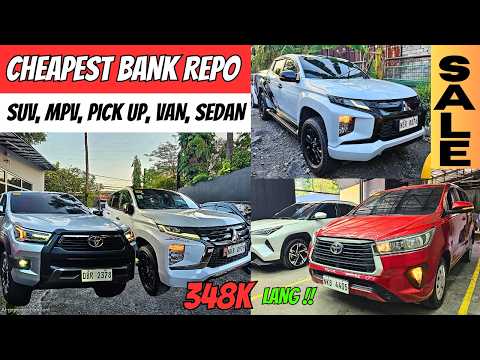 BILIHAN ng PINAKAMURANG HILUX, AVANZA, INNOVA & MONTERO | HATAK NG BANKO 2026 UP TO 50% OFF REPO CAR