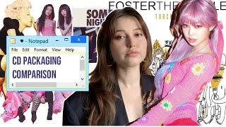 Comparing CD packaging from the west and east - Red Velvet, Fun., Jennie from BLACKPINK and other