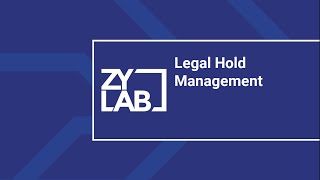 Legal Hold Management screenshot 2