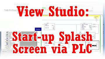 View Studio - Start-up Splash Screen, PLC Controlled