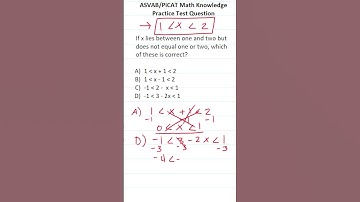 ASVAB/PiCAT Math Knowledge Practice Test Q: Solving An Inequality #acetheasvab w/ #grammarhero