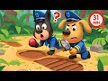 Giant Footprints & Safety Tips for Kids 🚓 | Sheriff Labrador Cartoon Adventure