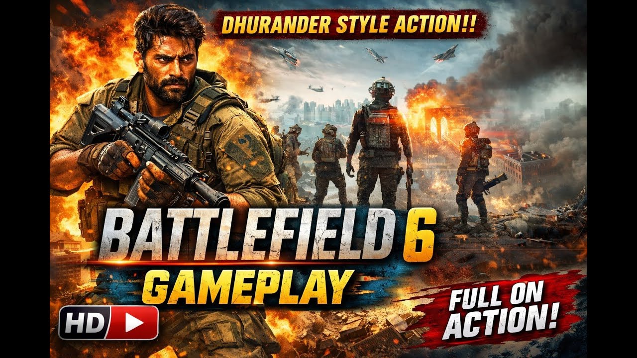 Dhurandhar Style || Battlefield 6 || Gamplay || Gaming PC prebuild || HP Omen 16l RTX 5060 8GB