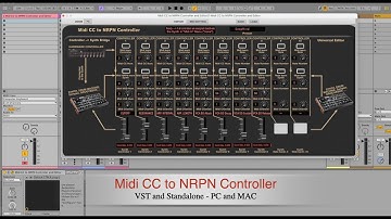 Midi CC to NRPN Editor and Bridge, as VST and Standalone