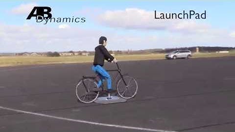 LaunchPad with cyclist dummy for ADAS testing