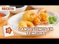 Receta de langostinos en tempura