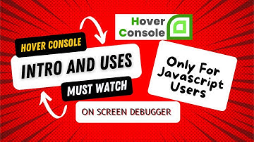 Free Tool Hover Console | Front-end web development is changing | #coding