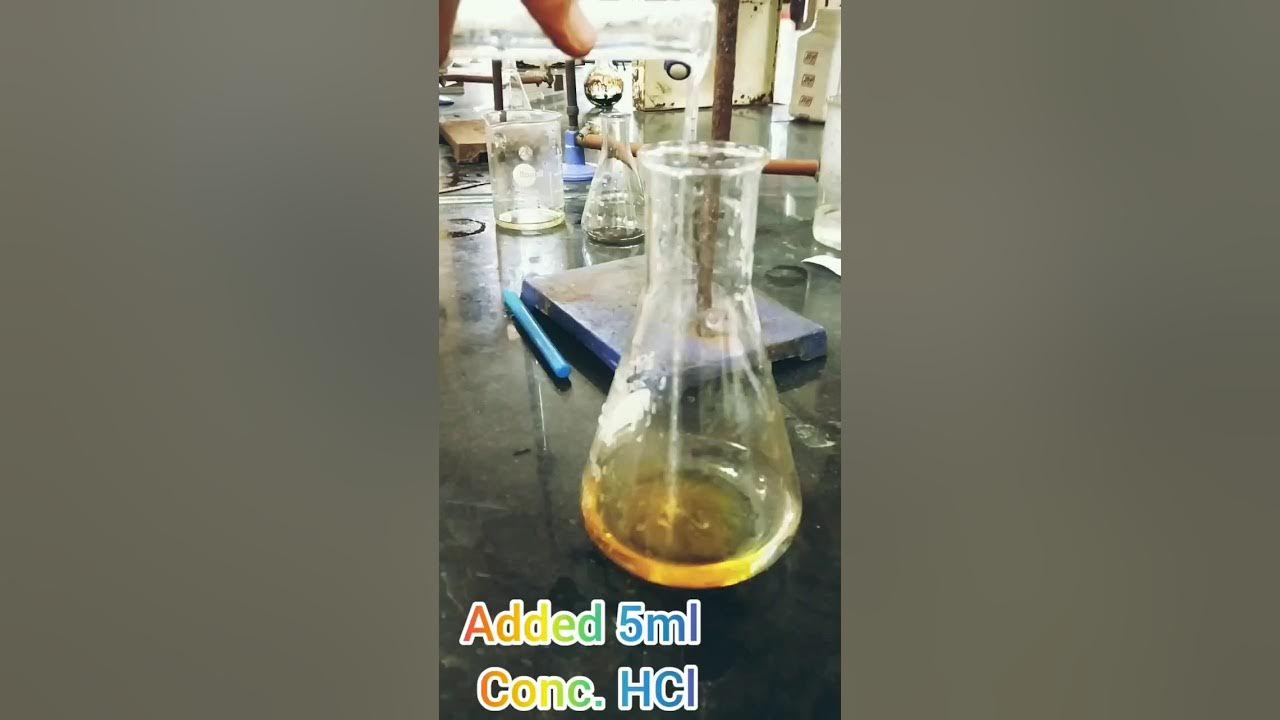 Blank Titration Brominating mixture with Sodium thiosulfate using