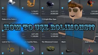 How to Use Rolimon's (Roblox)