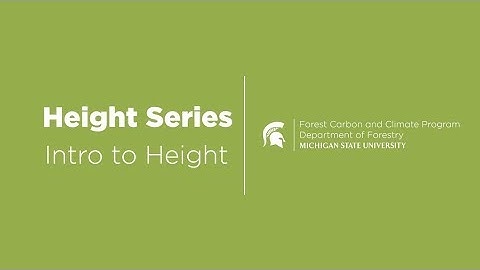Tree Height Measurement: Introduction