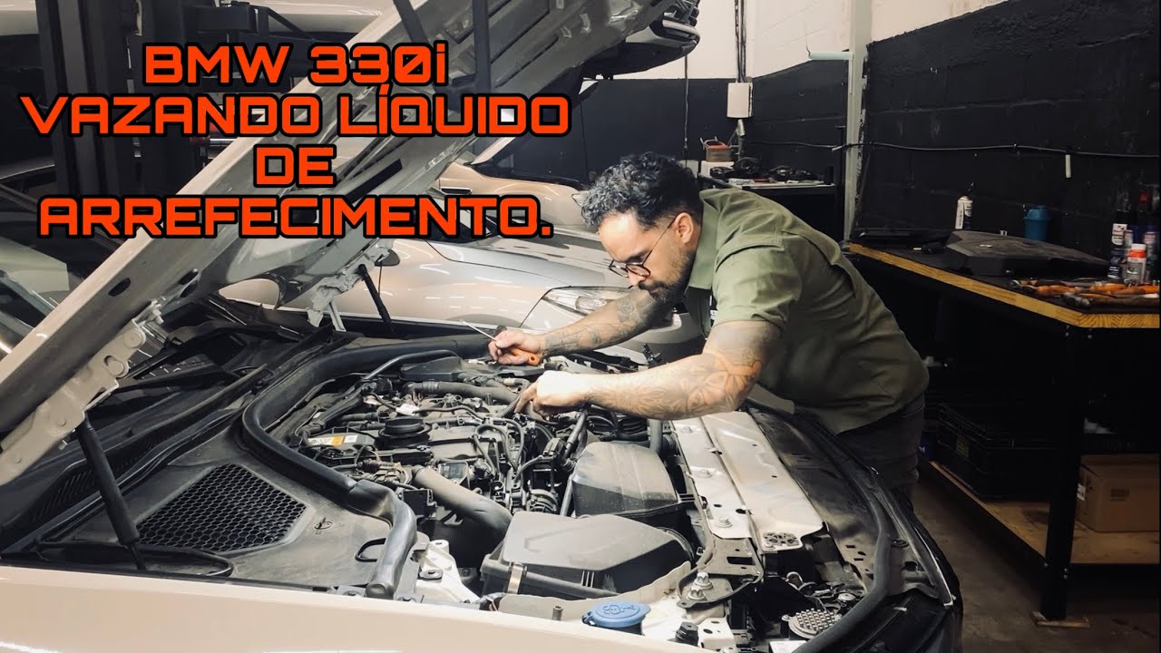 BMW 330i com vazamento no sistema de arrefecimento! 