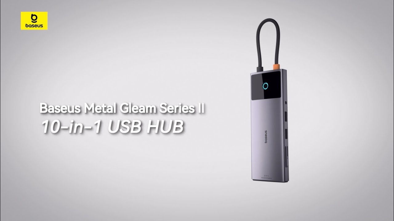 Baseus 10 In1 Metal Gleam Ii Series Hub Usb-C Hub Adapter