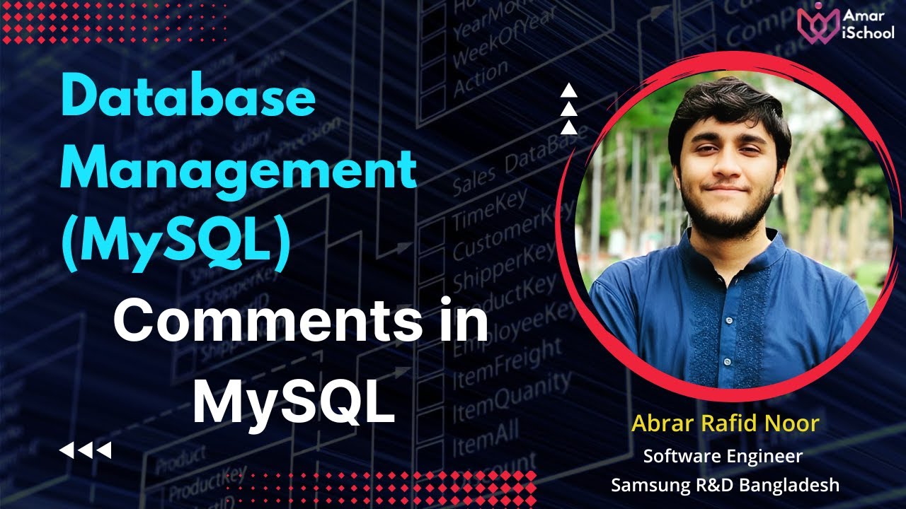 Database (MySQL) - Day 5 Lecture 2 | How to Write Comments in an SQL ...